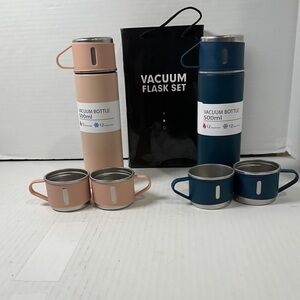 Elegant Vacuum Bottle Set - Pink and Blue